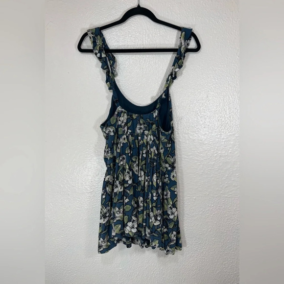 Free People Dear You Printed Floral Mini Dress Women’s Size Small in Green Combo - Picture 11 of 14